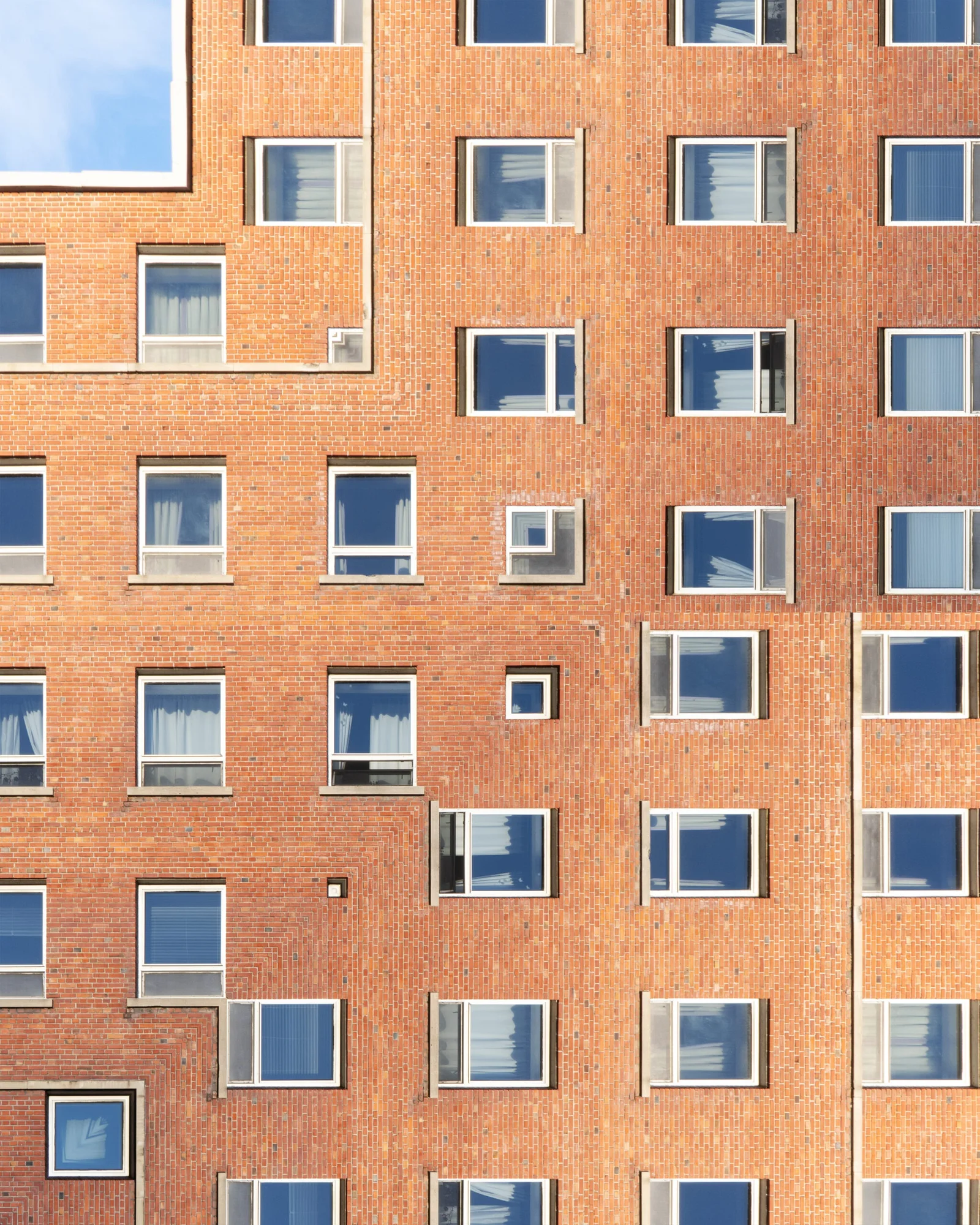 Contemporary architecture transformed into geometric abstract art, limited edition numbered art print