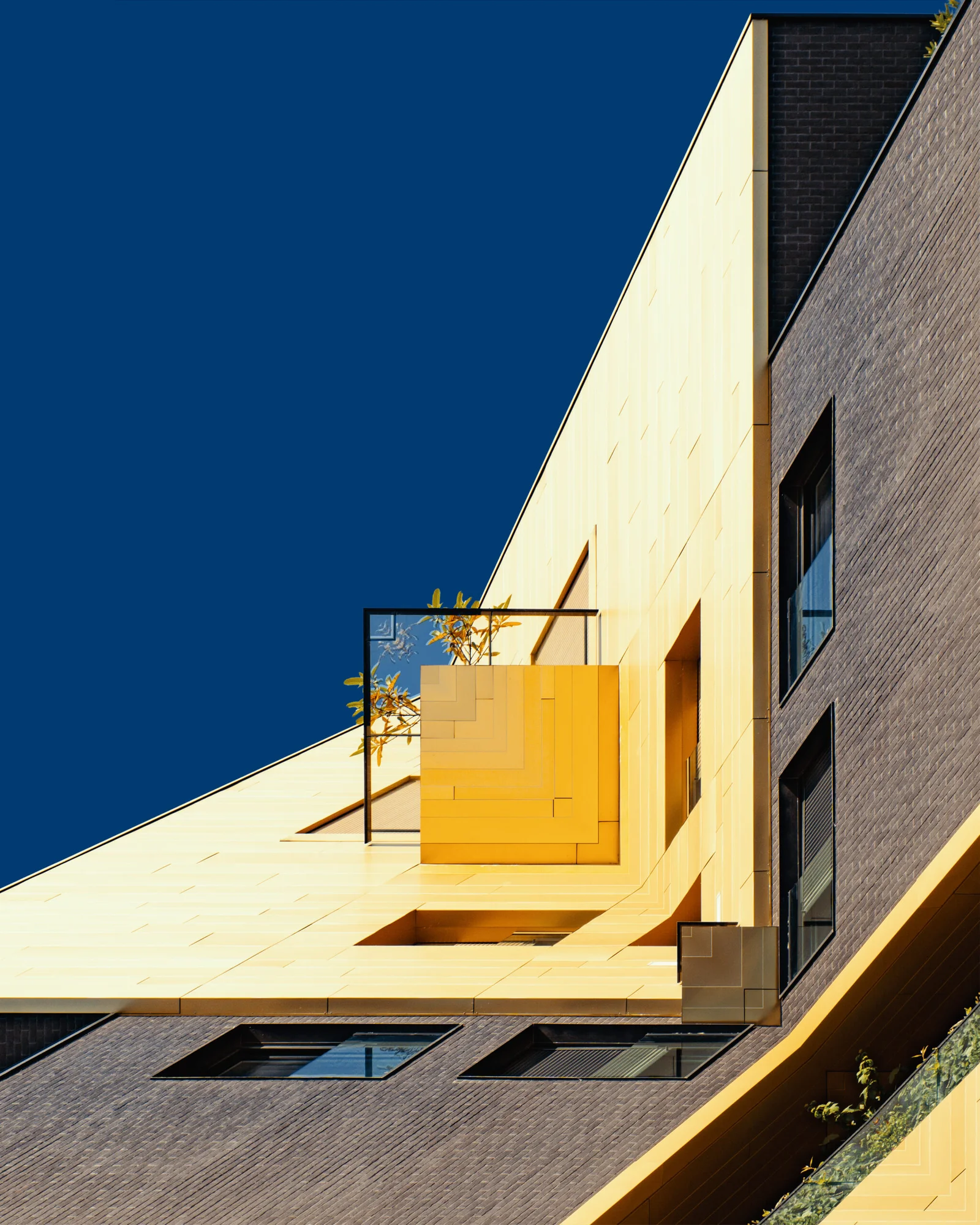 Contemporary architecture transformed into geometric abstract art, limited edition numbered art print