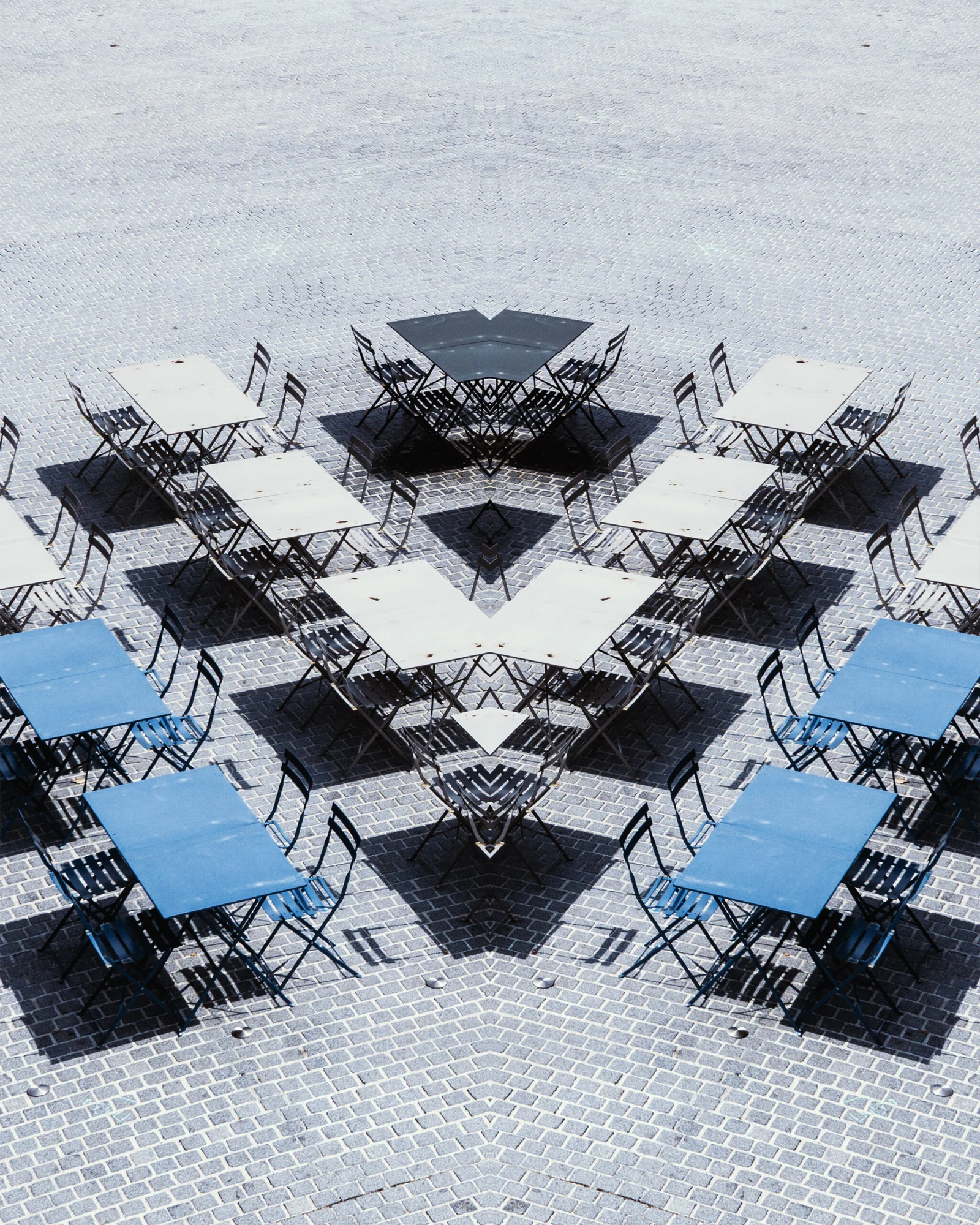 Contemporary architecture transformed into geometric abstract art, limited edition numbered art print