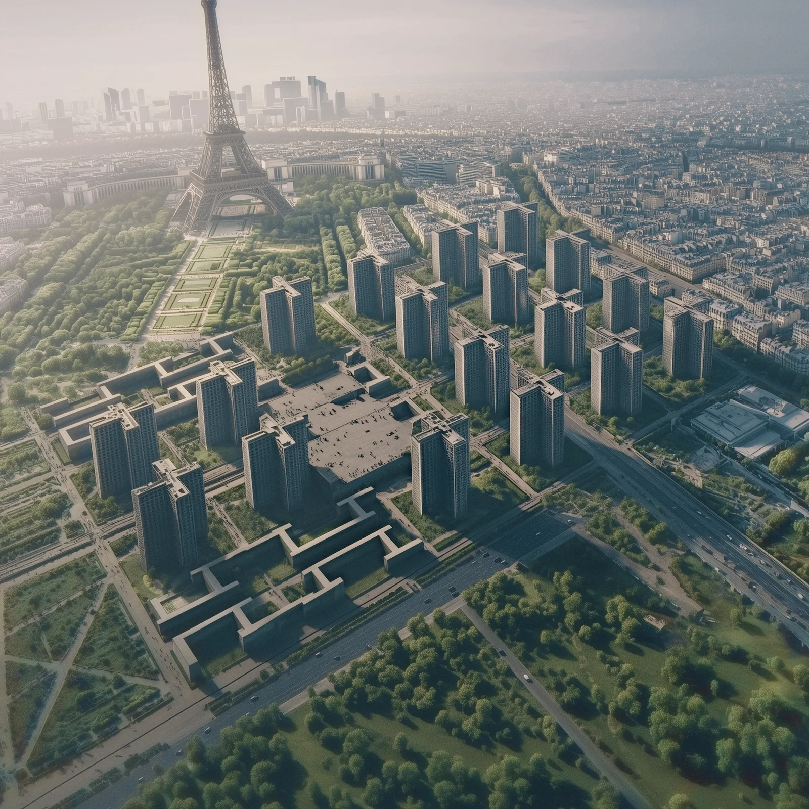 What if Le Corbusier’s Plan Voisin Had Been Realized? A Photographic Exploration through AI