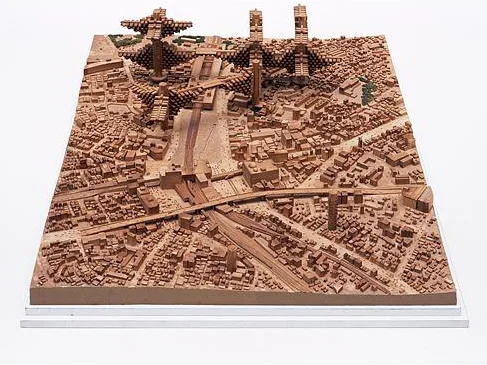 Original model of Arata Isozaki's "City in the Air" project